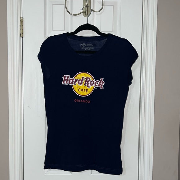 Hard Rock Cafe Size Medium Blue T-Shirt - Picture 1 of 3